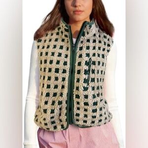 UAYOTSE Women's Checkered Fleece Vest